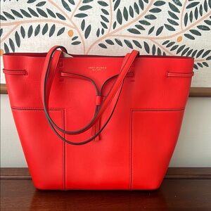 COPY - Tory Burch Red Leather Tote Bag